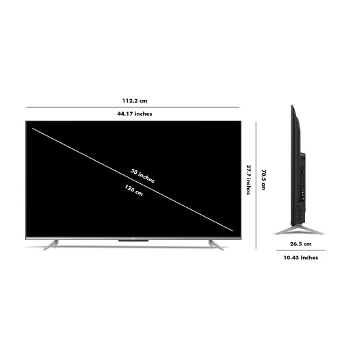 Tcl 50p725 50 Inches Black 4k Ultra Hd Smart Certified Android Led Tv